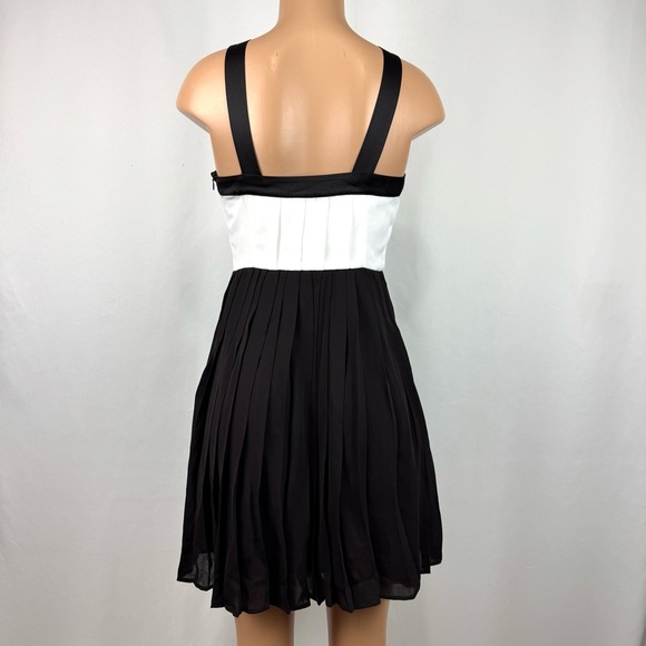 Prabal Gurung X Target Brown Tie Pintuck Pleated Mini Dress Size 6 Formal Event - Picture 7 of 14